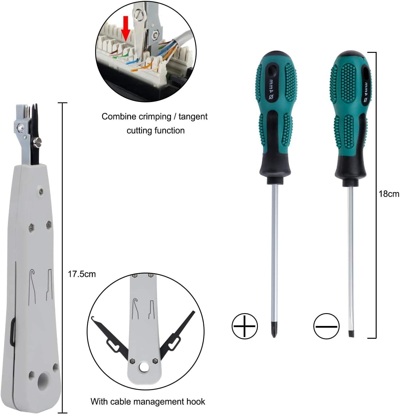 Mayline Rj45 Outils Kit Réseau Professionnel Pince À Sertir Rj12 Rj11