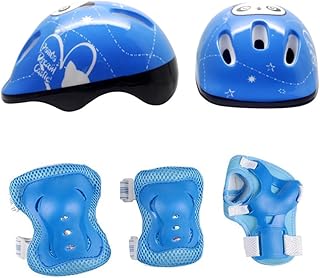 BESPORTBLE Joelheiras Para Crianças 7Pcs Capacetes Joelheiras Para Crianças Joelheiras De Pulso Para Joelheiras Para Equipamento De Proteção Para Crianças Joelheiras Para Engrossar Pulseira