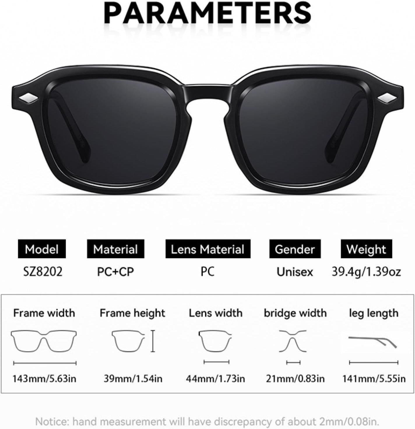 MUTYNE Fashion Women Luxury Sunglasses Retro Rivets Men Clear Ocean Lens Uv400 Trending Punk