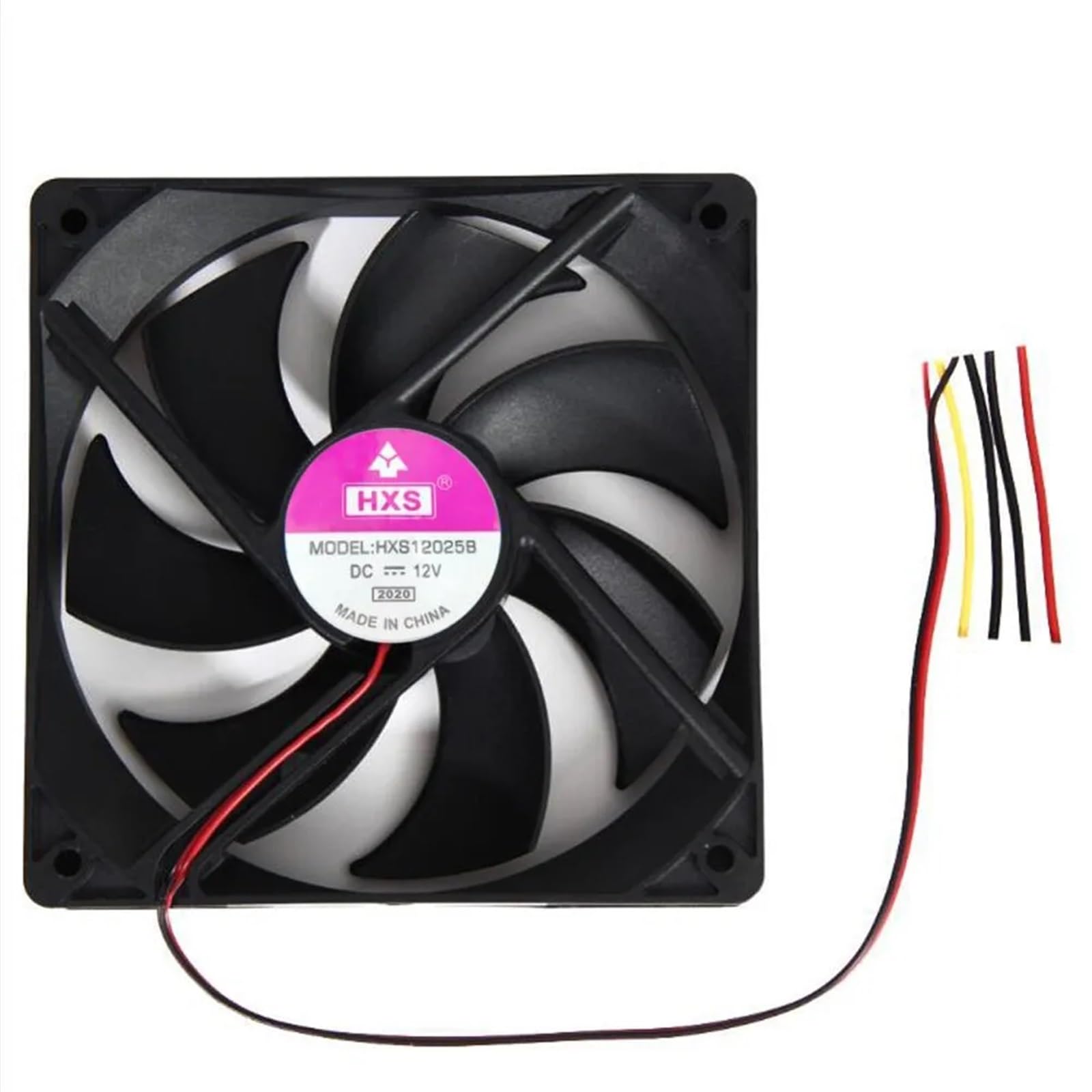 2 pezzi 120mm 120x25mm 12V Ventola di raffreddamento Sostituzione connettore a 4 pin 1800PRM Radiatore di raffreddamento Ventilador PC