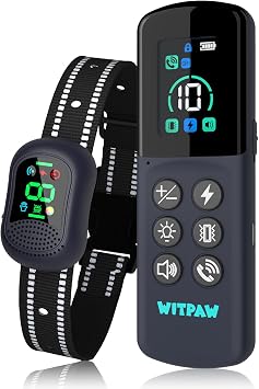 Dog Shock Collar 4900FT Dog Training Collar with Remote/Call Function/Light IP67 Waterproof Electric Collar for Dogs Rechargeable E-Collar for All Breeds, 4 Training Modes10-120Ibs