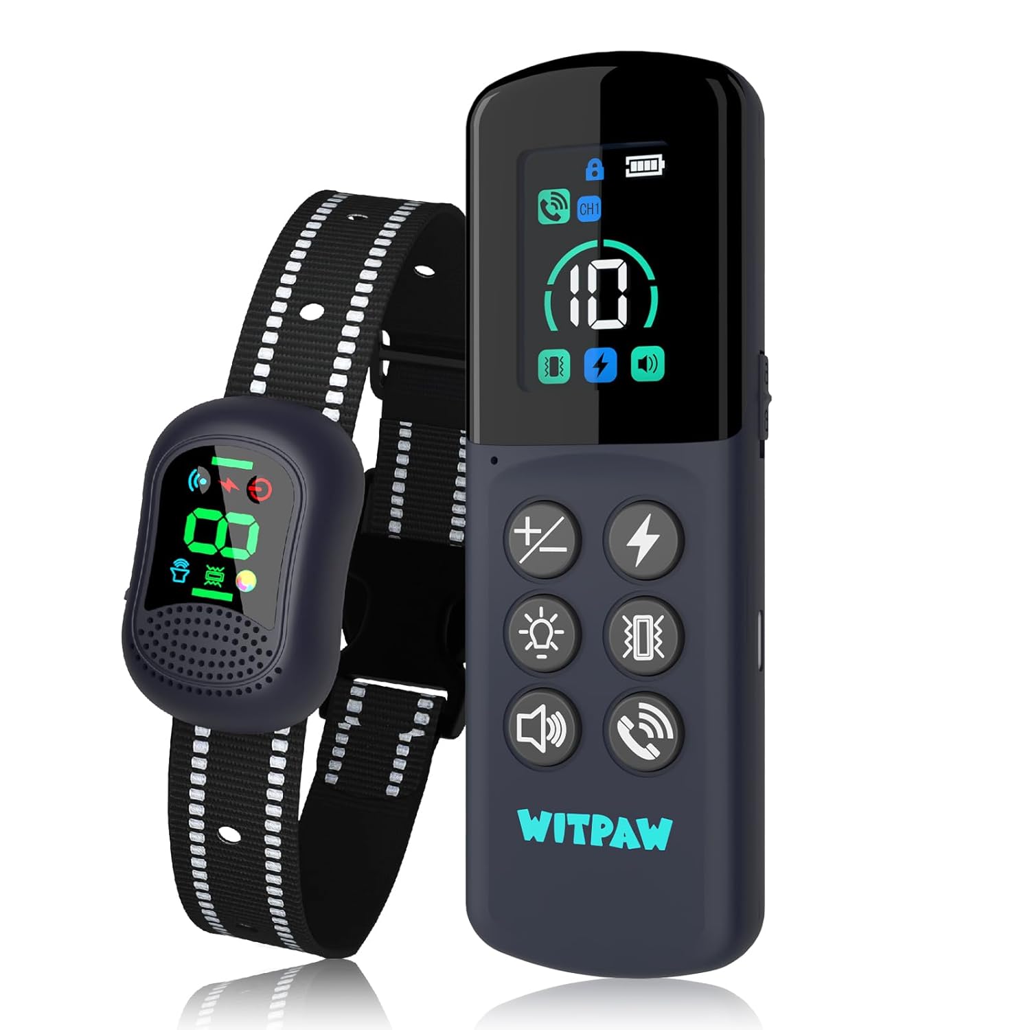 Dog Shock Collar 4900FT Dog Training Collar with Remote Call Function Light IP67 Waterproof Electric Collar for Dogs