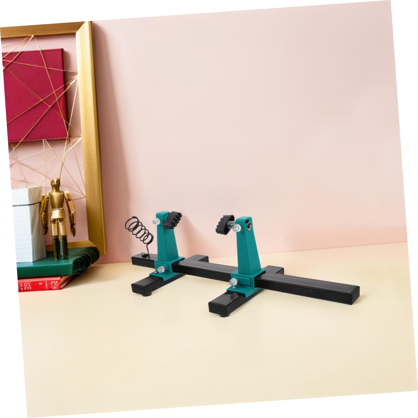 Supporto Pcb Rotante con Base e Porta Saldatore Nero | Supporto per Schede, Metallo e Plastica, Posizionamento Rapido, per Riparazioni Fai-da-te e Laboratori Professionali