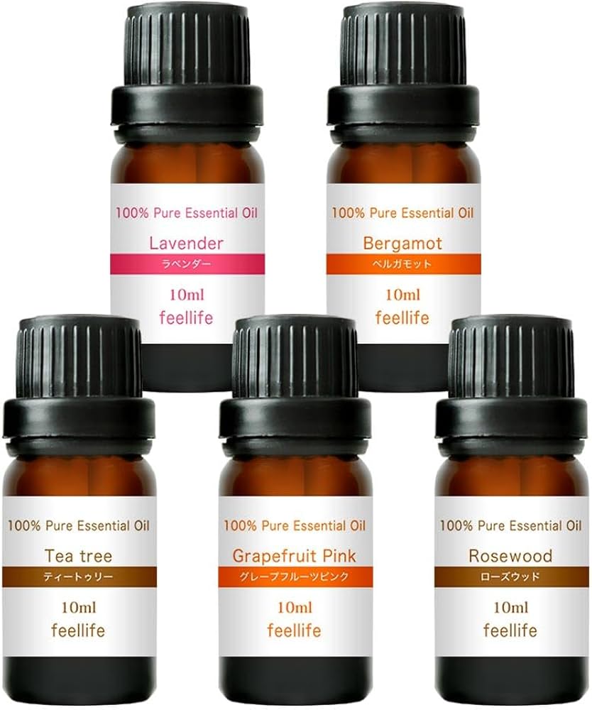 (専用ページ) 精油　アロマオイル　エッセンシャルオイル　セット エッセンシャルオイル セット 10ml×5本セット アロマプレミアム