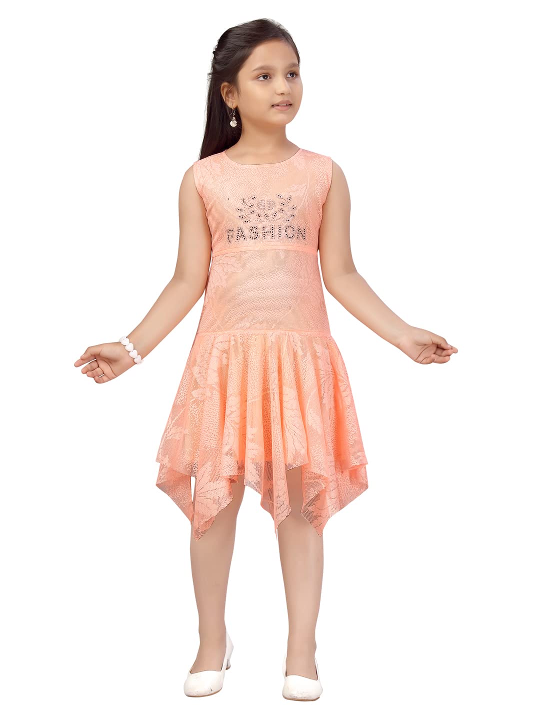 Aarika Girl's Net A-Line 5-6 Years Dress-picture-10