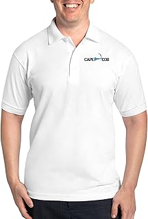 CafePress Cape Cod MA Map Design Golf Shirt Men's Golf Polo Shirt Pique Knit