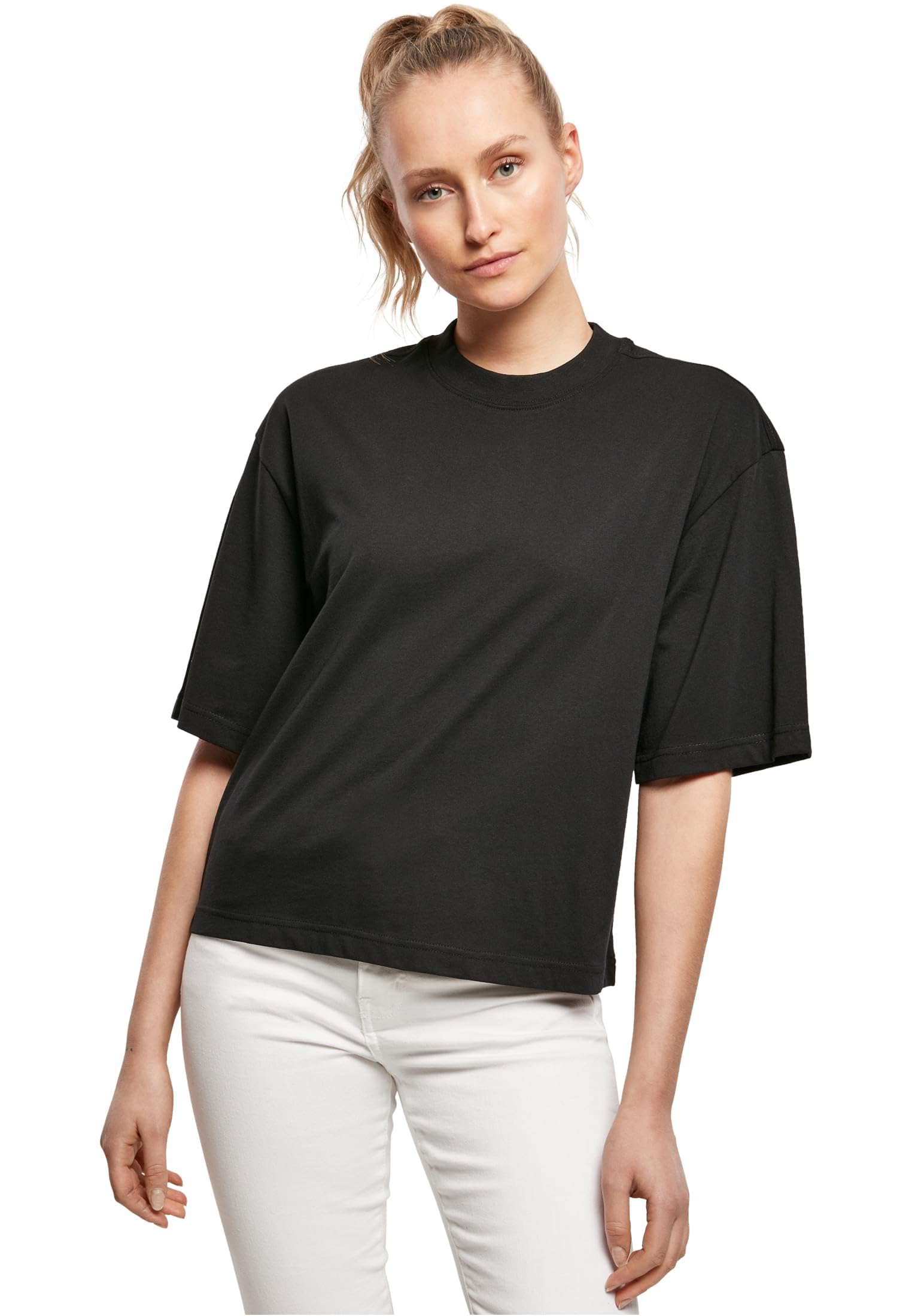 Urban Classics Women's Noir T-Shirt Organic Oversized