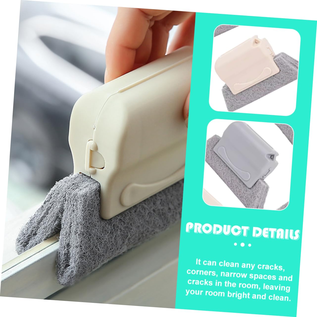 2 Set Spazzole Per Fessure Finestre Multifunzionale Per Scanalature E Gaps Design Compatto E Facile Usare Per Pulizie Domestiche Cucina E Bagno 9 Pezzi*2