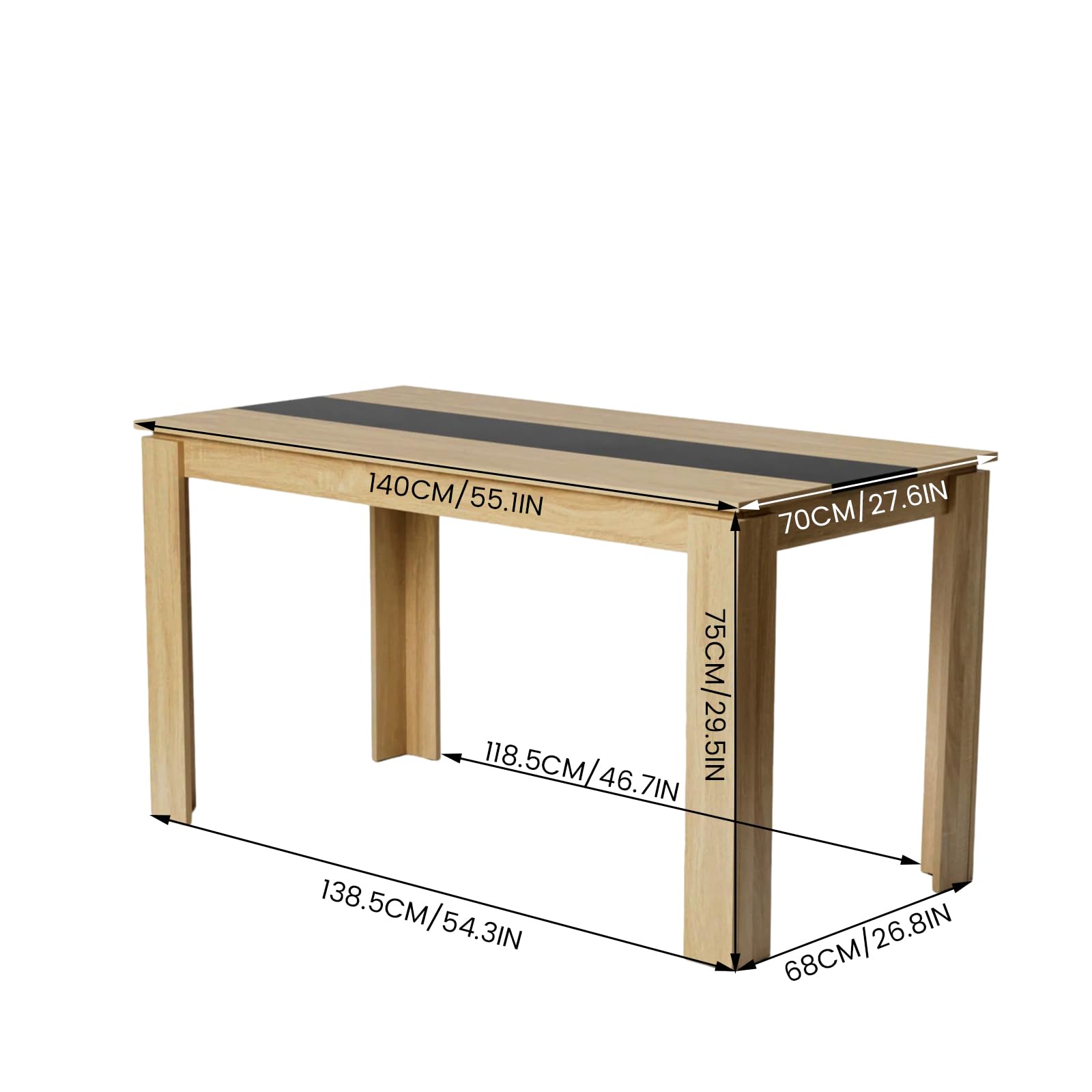 Tafel met 6 stoelen vintage of tweedehands