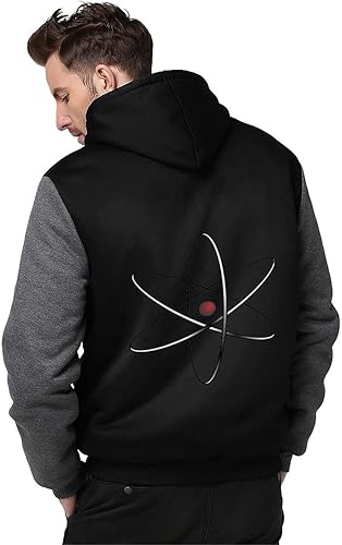 Miniatura 2 de Physics Science - Sudadera con capucha para hombre, con cremallera completa, cálida, abrigo, abrigo grueso