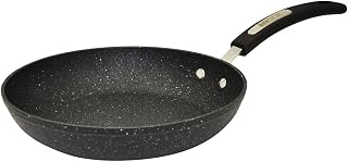 Starfrit The Rock Terra 30cm (12'') Ceramic Non-Stick Fry Pan - Thick Aluminum Base - PFOA Free - Easy to Clean - Black Marble