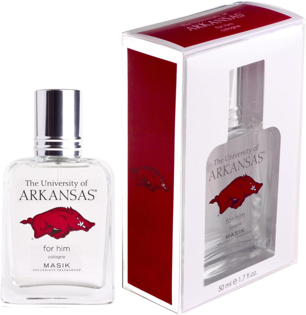 Masik Collegiate Fragrances Cologne Spray for Men, University of Arkansas, 1.7 Fluid Ounce