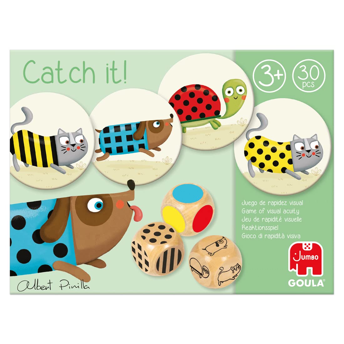 Goula - Catch It! Juego de mesa preescolar de agilidad visual para niños a partir de 3 años