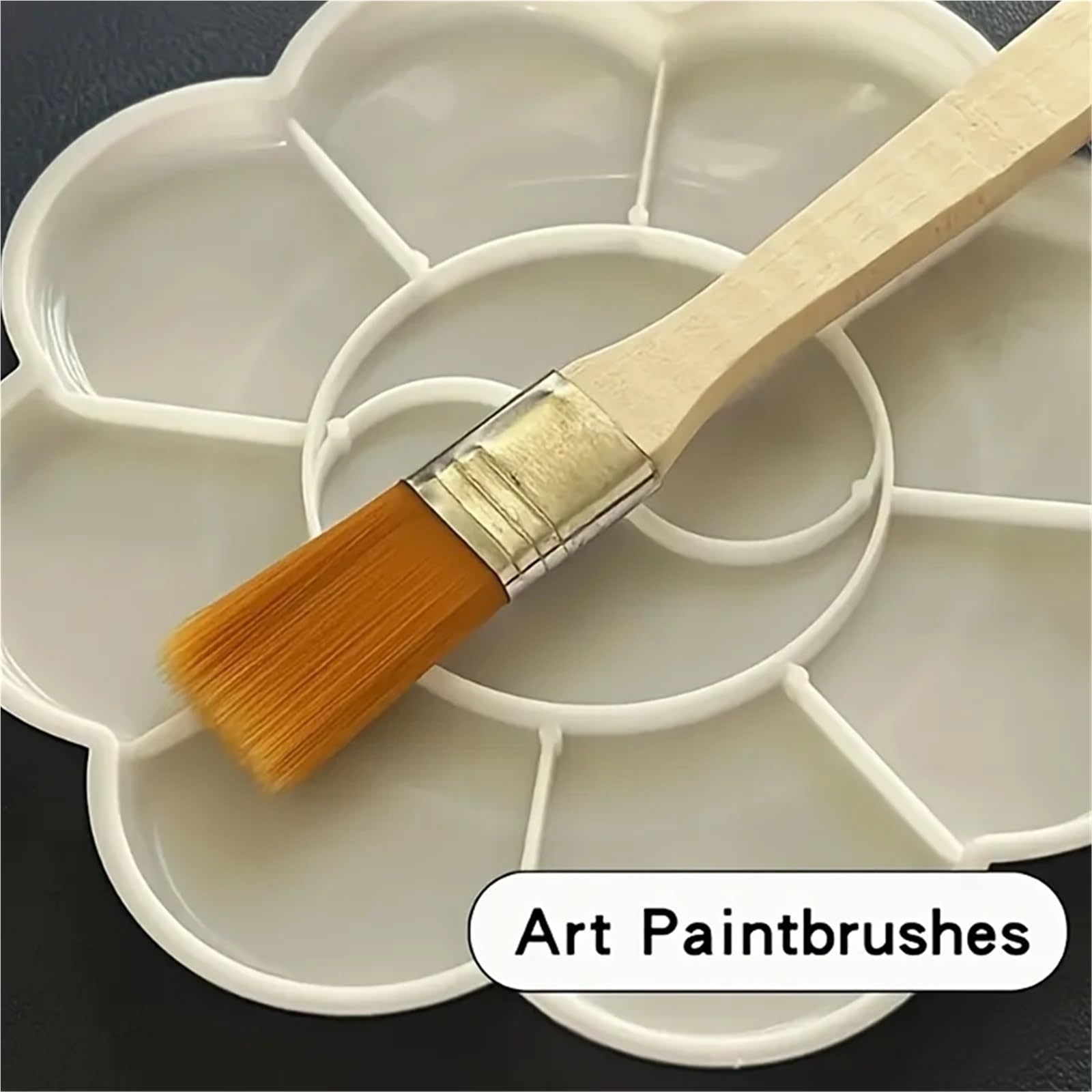48 pennelli in nylon, manico corto in legno, pittura artistica, acquerello, muro, strumenti for la pulizia Per Bordi