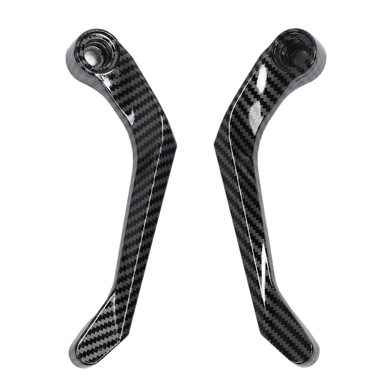 Motorcycle Handguard, Aluminium Alloy Brake Clutch Lever Protector, Durable Hand Guard for Motorbike with CNC Machined Stability in Various Riding Conditions (Silver)