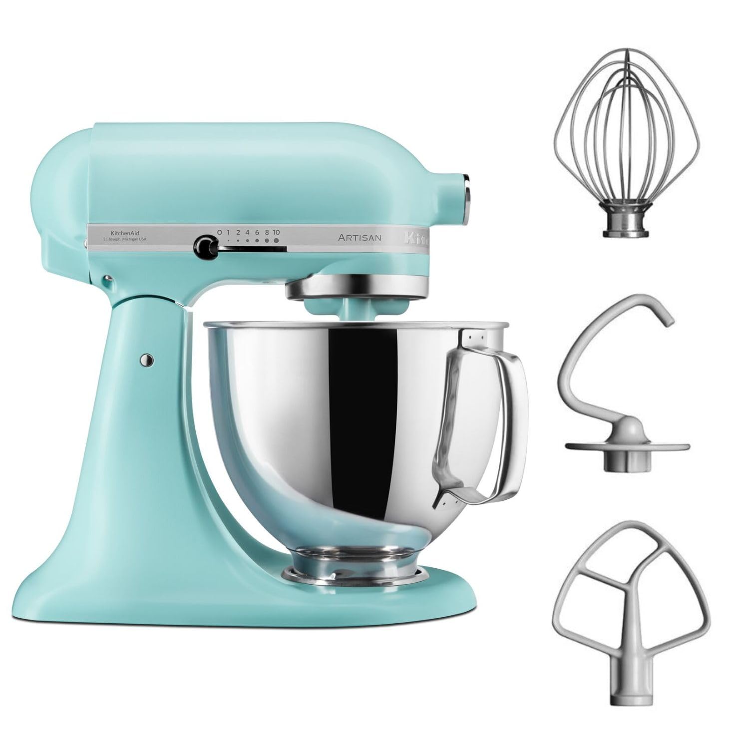 Kitchenaid Artisan Robot da Cucina 4.8 L con Testa Inclinabile e 3 Accessori Impastatrice