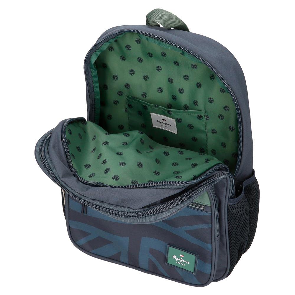 Pepe Jeans Tom Mochila Escolar, Azul