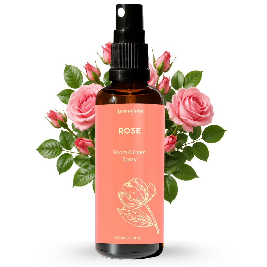 Rose Air Freshener Spray for Room, Linen &amp; Pillow 100ml by Aromafume