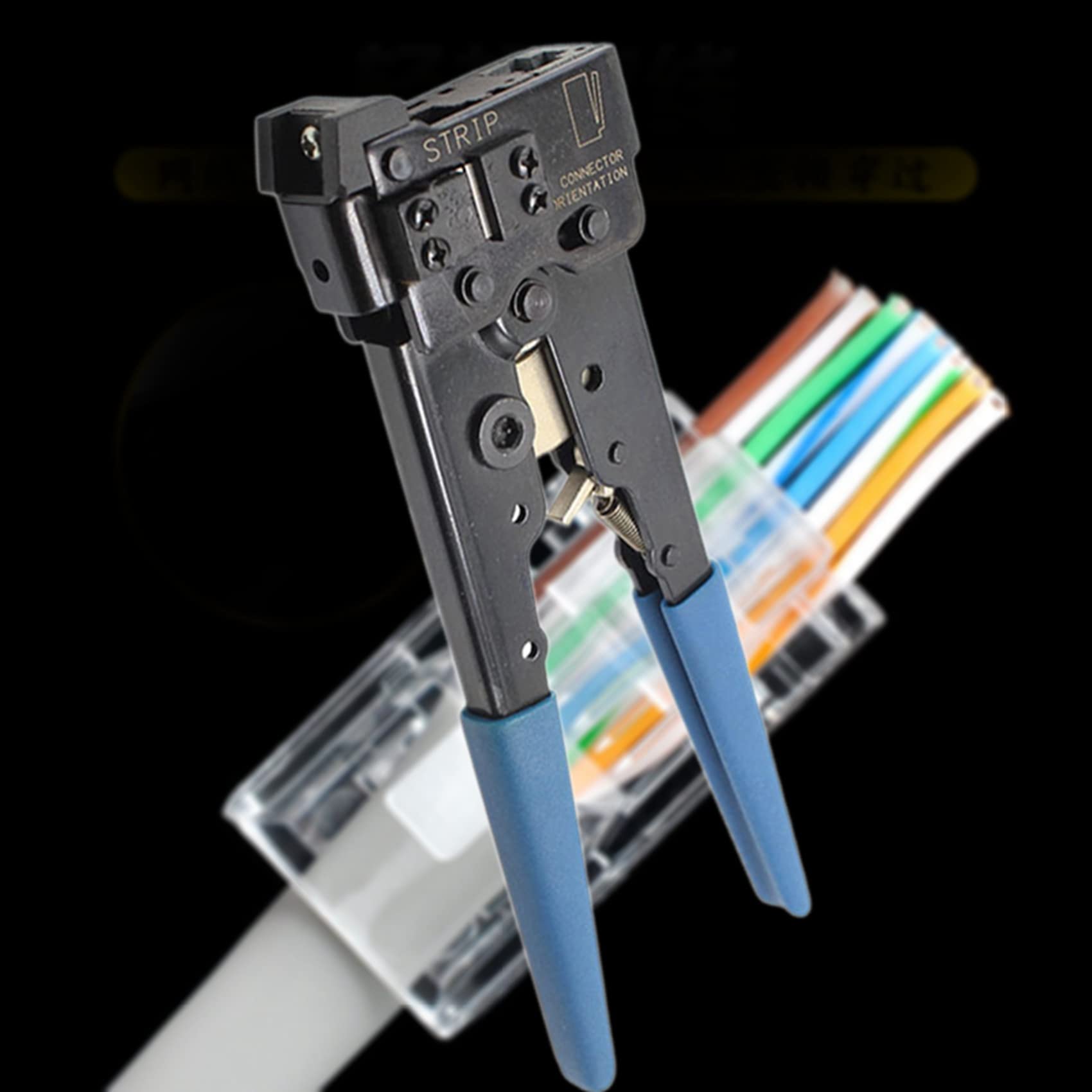 TORR 4X do kabla sieciowego RJ45 8P8C 8P LAN Ethernet kabel do zaciskarki narzędzie do zaciskania