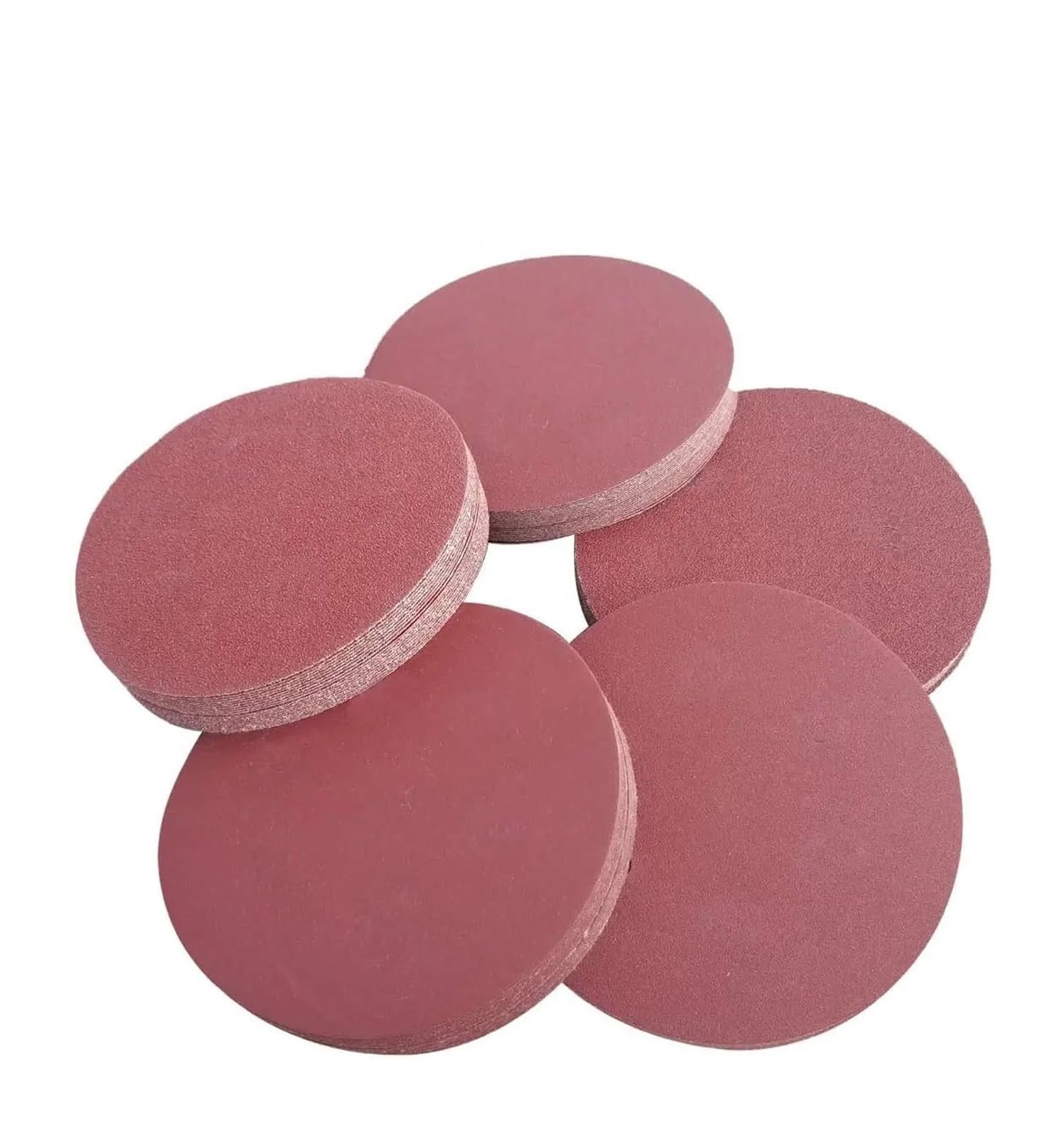 100 pezzi da 5 pollici 6 dischi abrasivi in ossido di alluminio autoadesivo 40-2000 carta vetrata for la molatura e lucidatura auto in metallo per Levigatrice(40)