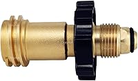 Vista 5 de DOZYANT Adaptador de tanque de propano de ajuste universal que convierte POL a QCC1 / Tipo 1 con llave, adaptador de manguera de propano antiguo a
