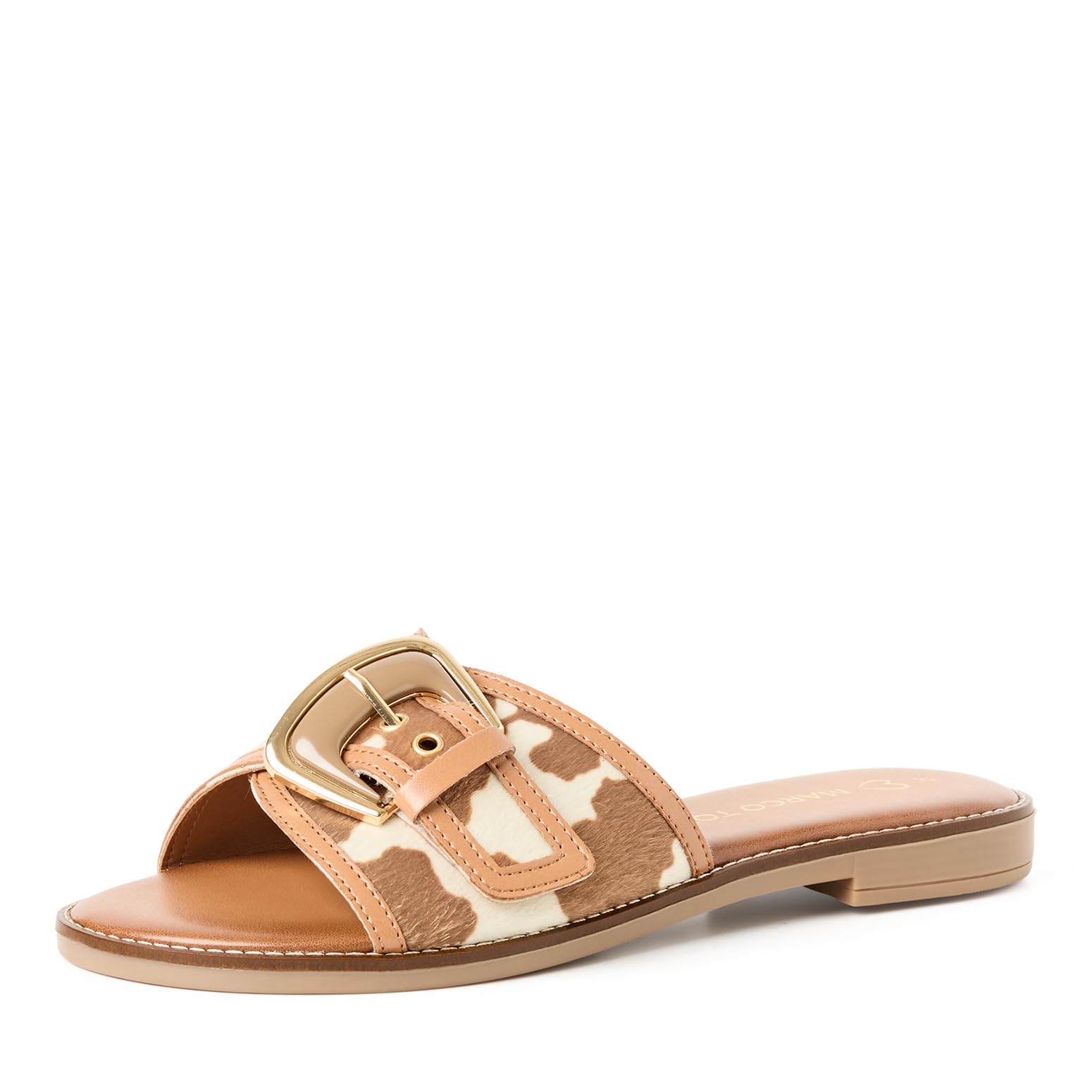 Marco Tozzi Women Sandal Soft Feel Me Footbed Modern, Brown (Cognac Comb), 5.5 UK