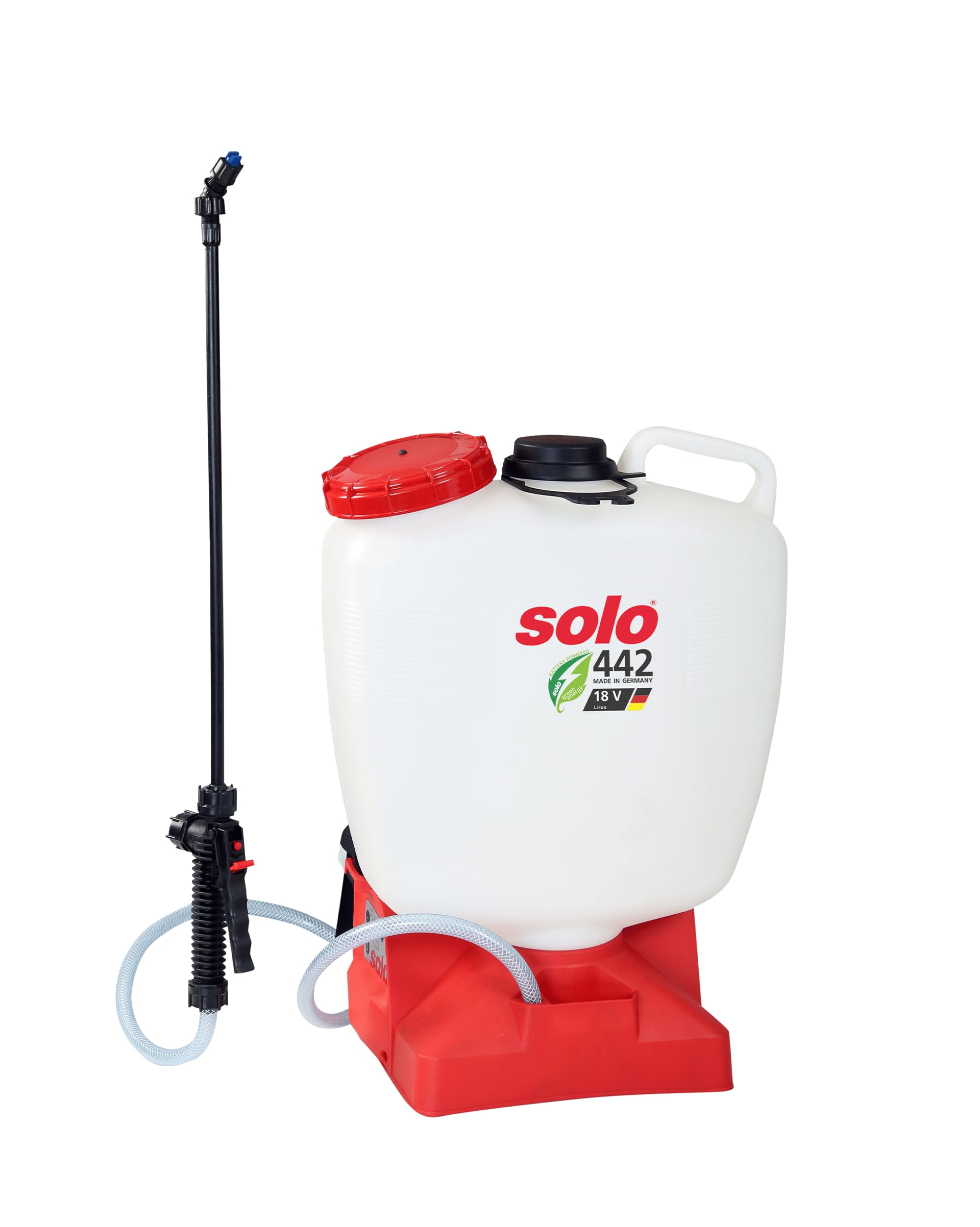 Solo 442 Akku Rückenspritze - Drucksprüher Made in Germany, Weiß