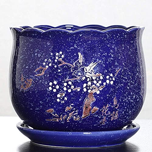 Pots de fleurs avec plateau de drainage pour éviter l'excès d'eau des plantes de balcon