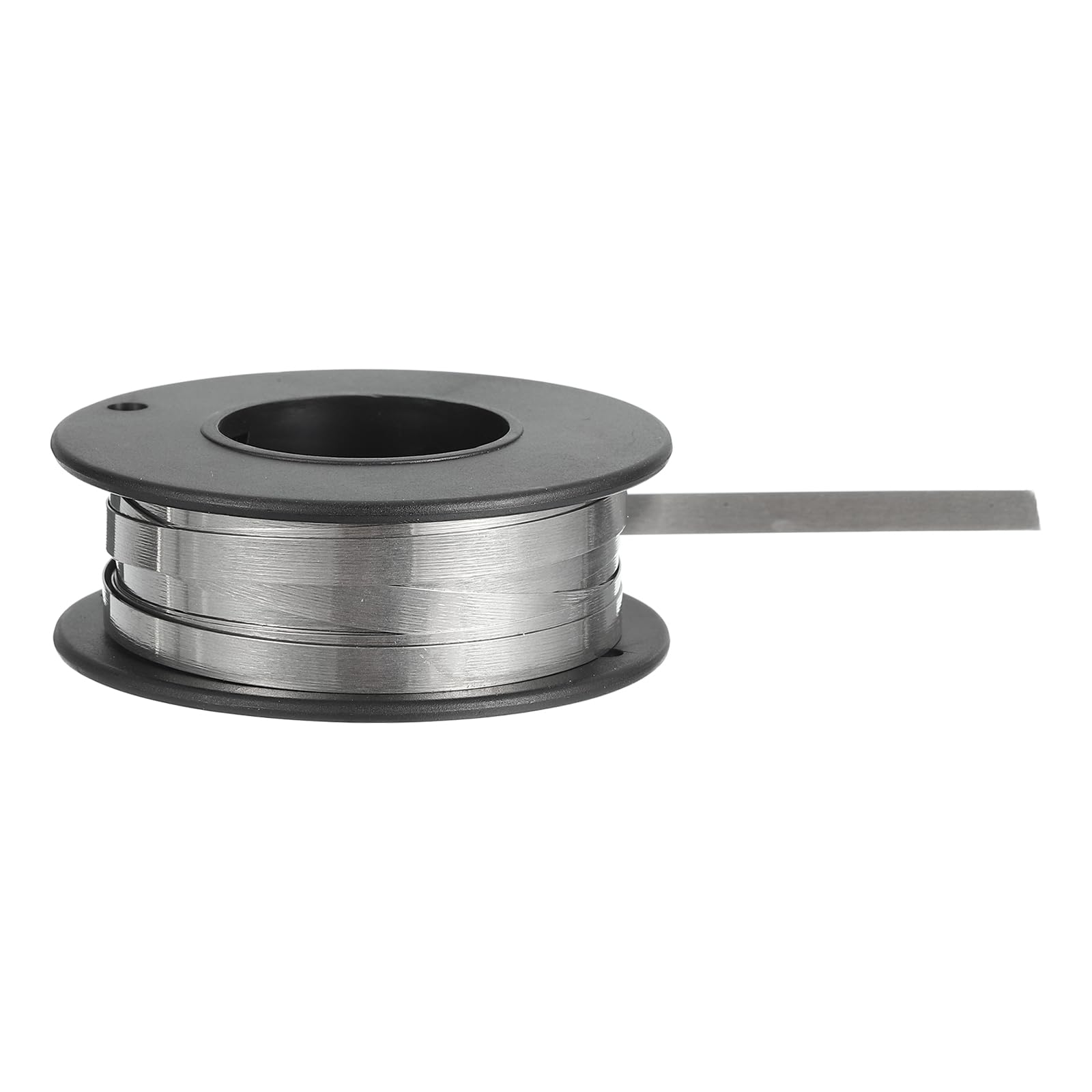 QUARKZMAN Alambre Plano De Calentamiento De Nicrom 7.5m x 0.2mm x 4mm Alambre De Alta Temperatura Para Elementos Calefactores Manualidades DIY Negro Y Plateado