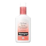 Oil Free Acne Moisturizer, .5% Salicylic Acid Acne Treatment, Pink Grapefruit Face Lotion for Breakouts, Non-Greasy & Non-Comedogenic, 4 fl. oz