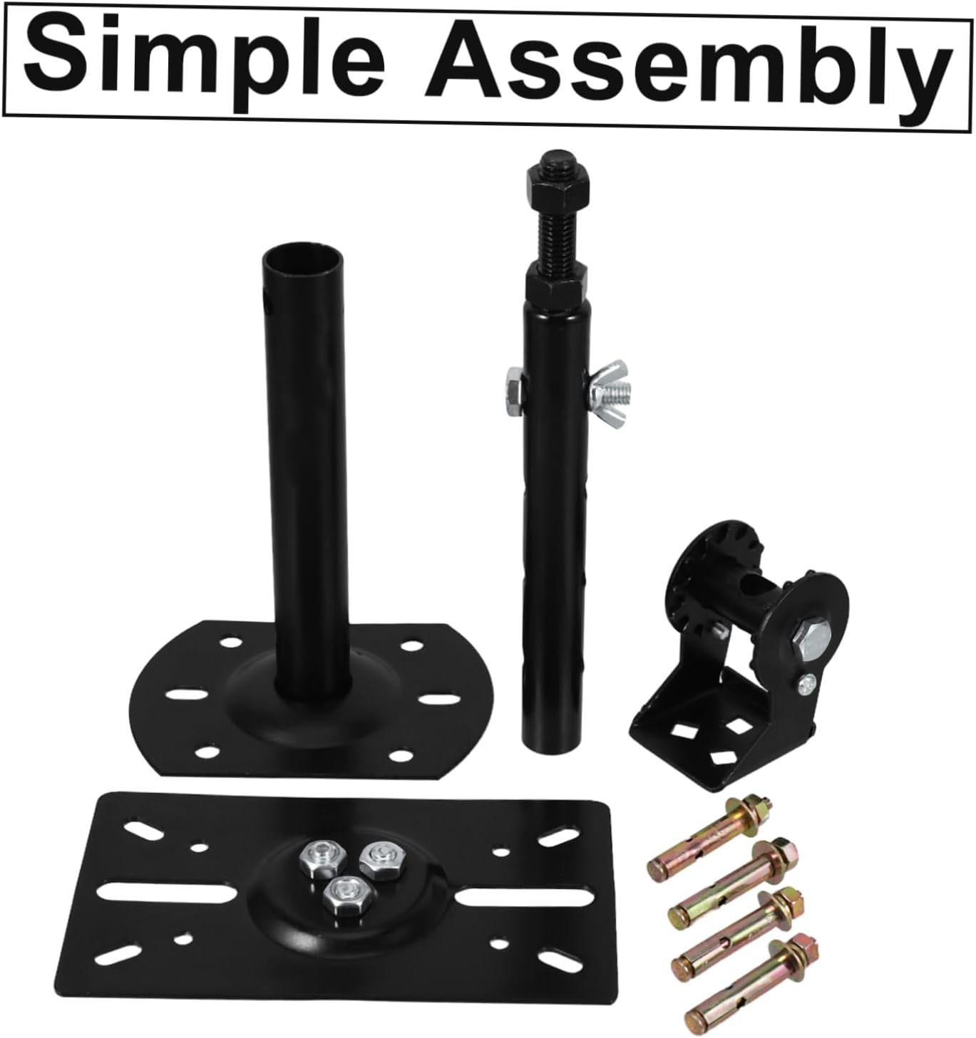 Heavy Duty Adjustable Wall and Ceiling Speaker Mount Bracket and Speaker Stand Holder for Optimal Room