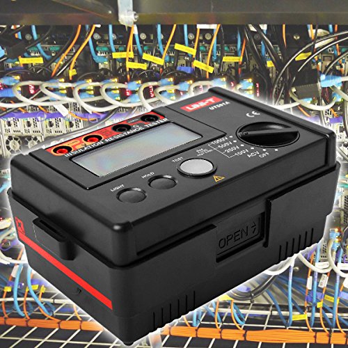 Uni-T NO Insulation Resistance Tester, Ohm Meter, 100V/250V/500V/1000V Voltmeter 0 To 5G Ohm Meter Megohmmeter, Ground Resistance Tester 2000 Counts Lcd Display With Backlight thumb #8