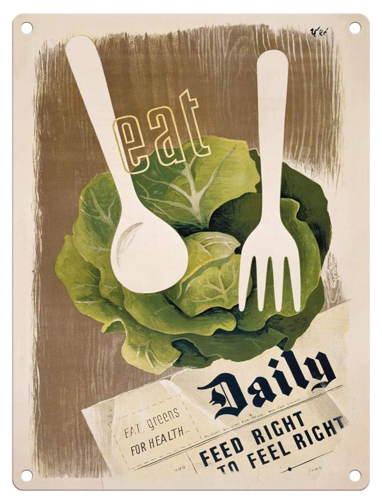 Metal Sign - Official Imperial War Museum (Eat Daily, 15 x 20 cm)