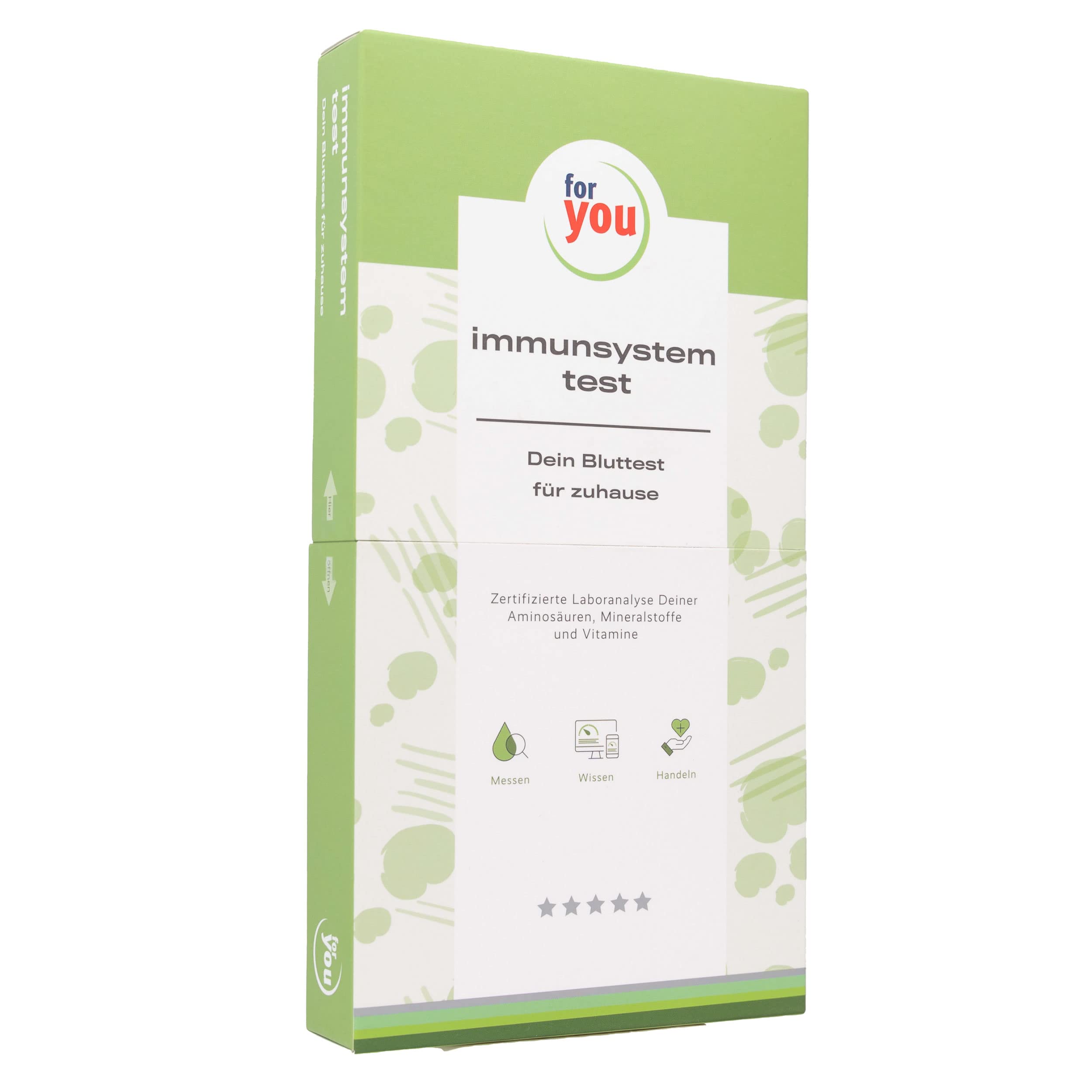 for you Immunsystem-Test für Zuhause – Testkit für Immunvitalstoffe mit zertifizierter Laboranalyse – Ergebnisbericht mit Ernährungstipps & Dosierungsempfehlungen