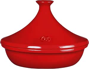 Emile Henry made in France flame tagine 3.7 quart burgundy ceramic