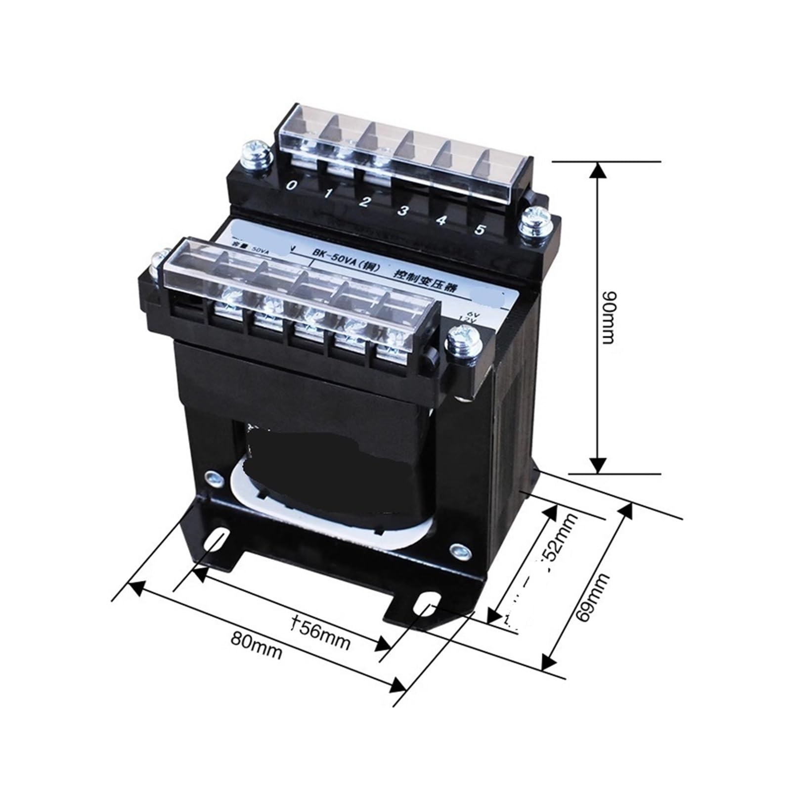 Transformador de aislamiento BK 50VA(Input 380V output 220V)