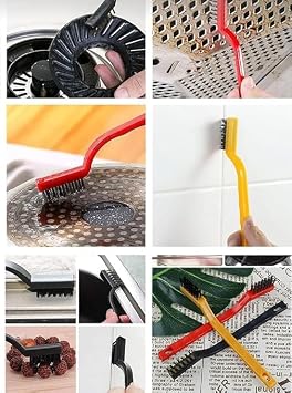 3’lü Tel Fırça Seti 18 cm, Pirinç, Çelik ve Naylon Fırça, Pas, Kir ve Boya Temizleme için Profesyonel Set