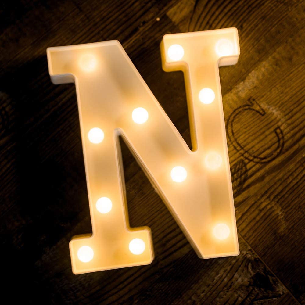 SATYAM KRAFT 1 Pc Marquee Alphabet Letter LED Light for Home Decor, Romantic Room Decoration, Wedding, Birthday, Anniversa...