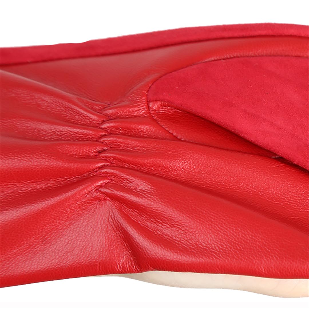Yeuyyben Guanti Da Donna In Pelle Di Pecora Guanti In Pelle Da Donna In Pelle Scamosciata Mantieni Caldi I Guanti Lunghi Da Donna Invernali