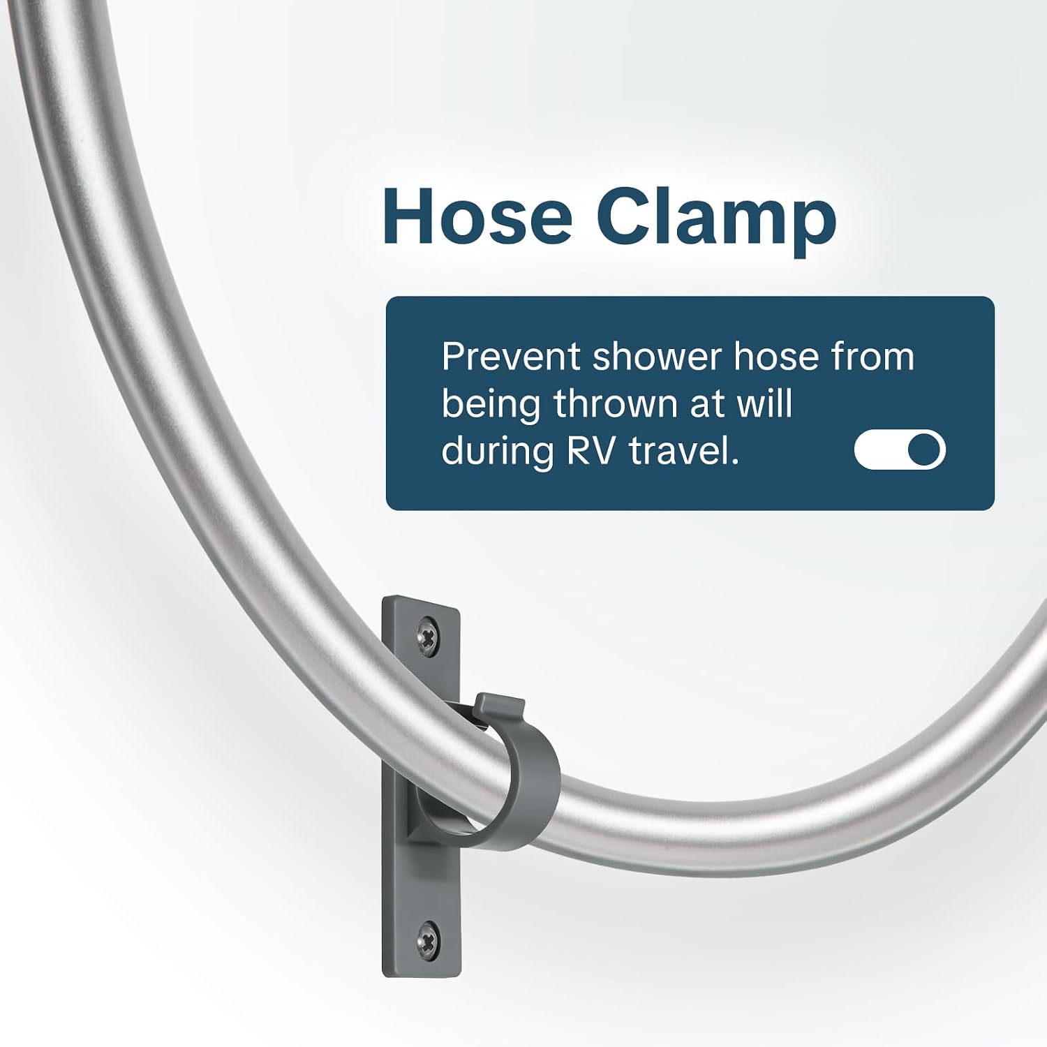 OFFO High Pressure RV Shower Head with Hose, 5 Mode Shower Head with On/Off Switch, 60" Ultra-Flex PVC Shower Hose and Shower Head Holder for RV, Camper, Van, Travel Trailer, Chrome