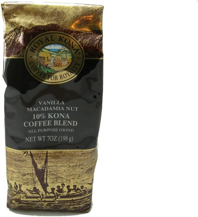Royal Kona Coffee Vanilla Macadamia Nut (All Purpose Grind) - 7 oz