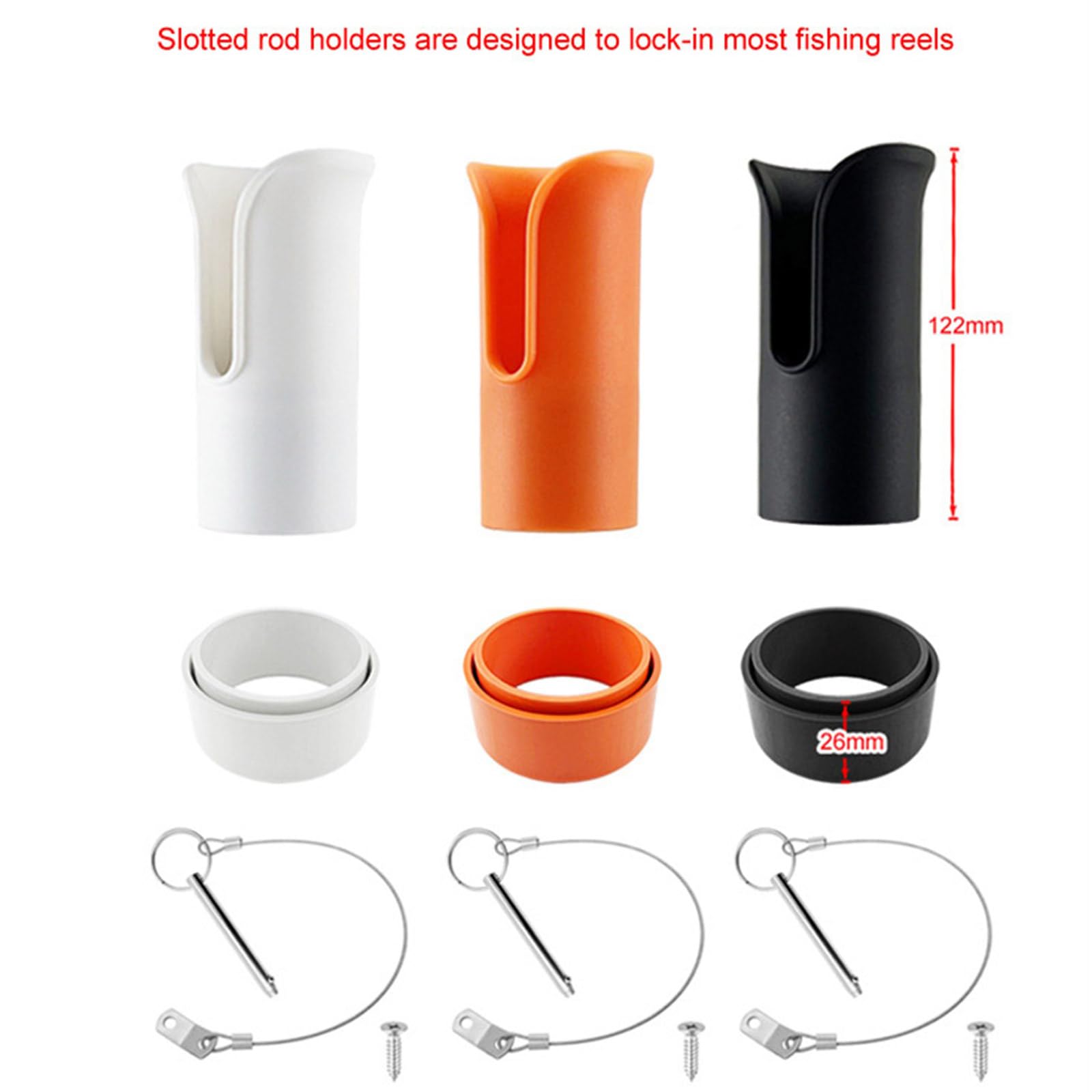Supporto per canna da pesca kayak in acciaio inox con vite a foro singolo montaggio su barche pali rack in acciaio inox pesca