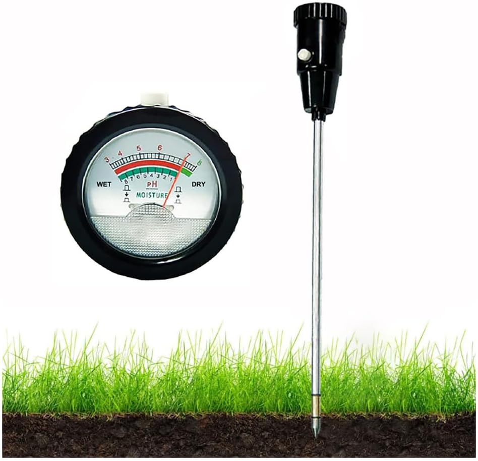 Portable 2 in 1 Soil PH Moisture Tester, Fast Measures No Battery Needed, Professional Plant PH & Moisture Testing Tools, for Farm, Indoor & Outdoor Plants, Garden
