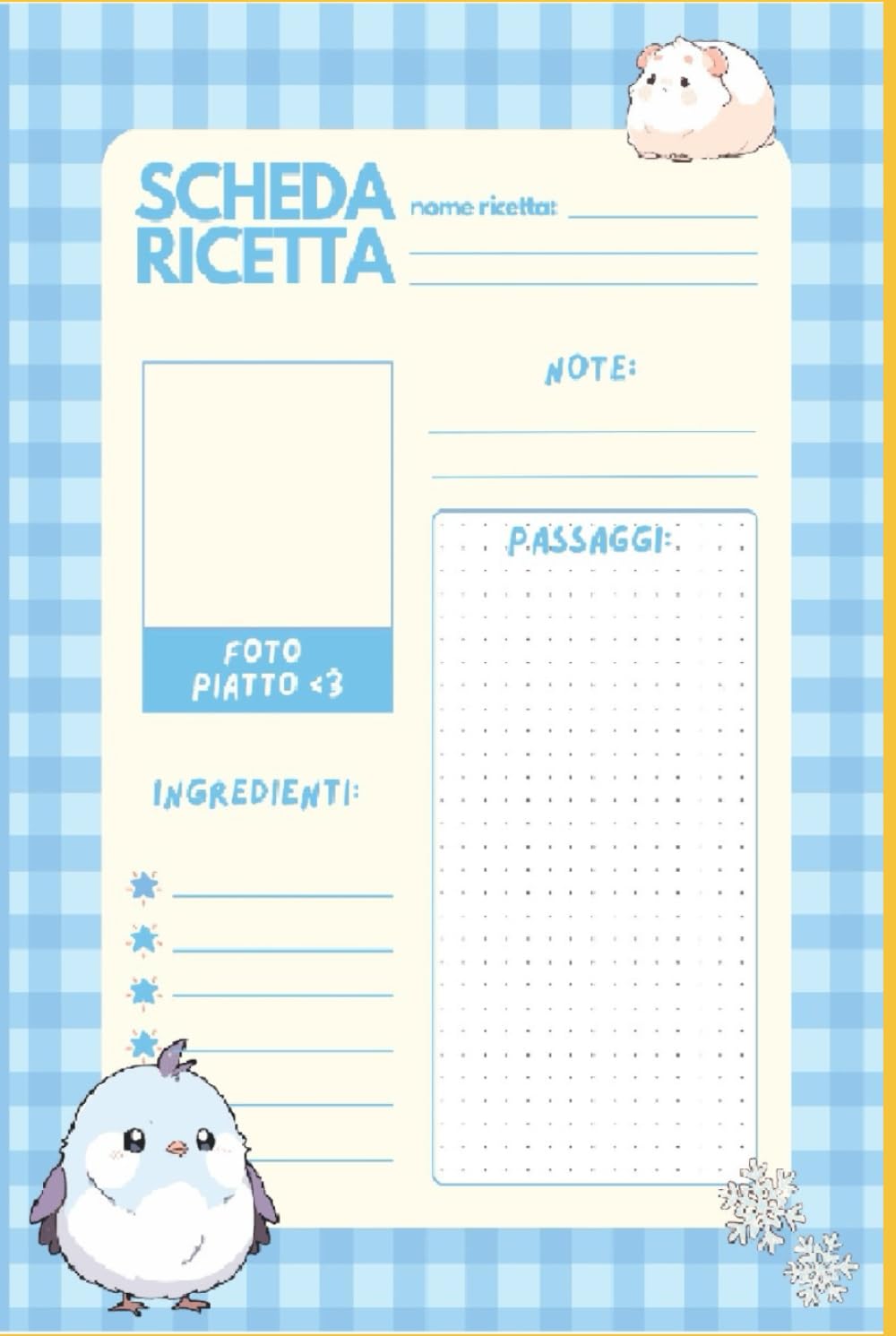 Planner scheda ricette 202 pagine raccoglitore wedding