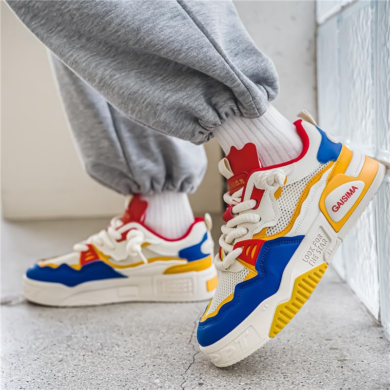 Men's Breathable Running Shoes, Non-Slip Sports Fashion Sneakers, Mesh Fitness Casual Sneakers, Size 6.5-104