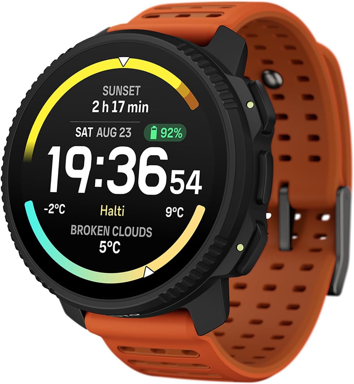 SUUNTO Vertical 2 GPS Sport Watch, Bright 1.5” AMOLED Touchscreen, LED Flashlight, 20-Day Battery Life, Offline Maps, Training Metrics & Recovery Insights, Dual-GNSS, 115+ Sport Modes, Canyon