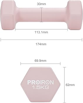 Amazon | PROIRON ダンベル 鉄アレイ 2個セット 1.5kg ダンベルセット