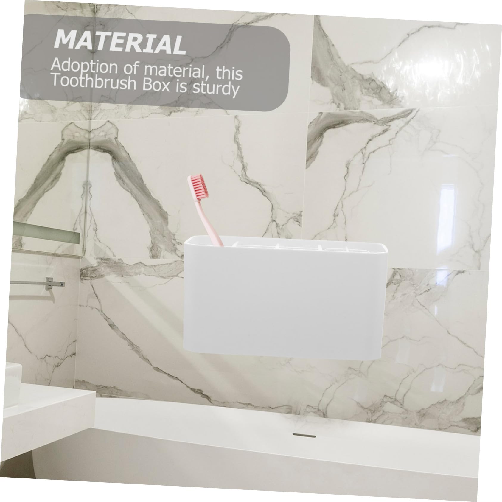 Alipis Scatola Scatola portaspazzolino elettrico storage box organizer per cosmetici porta spazzolini da parete per bagni custodia da bagno addominali