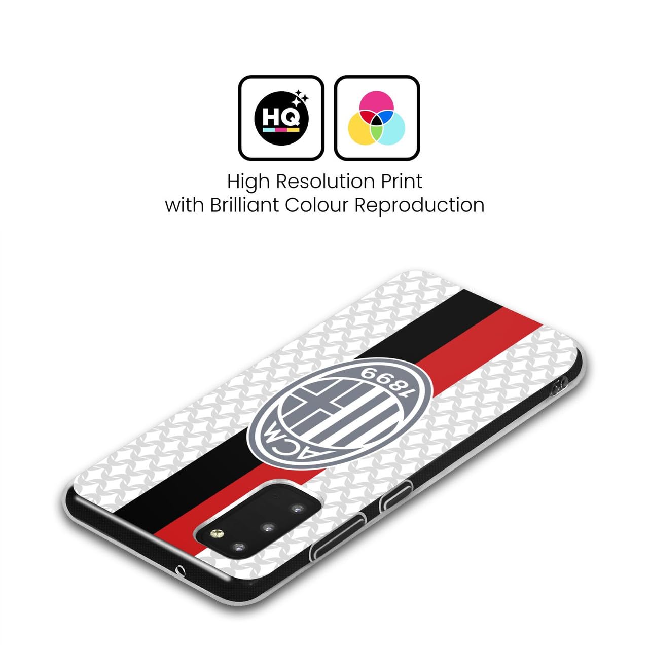 Head Case Designs Licenza Ufficiale AC Milan Away Kit per Stemma 2023/24 Custodia Cover in Morbido Gel Compatibile con Samsung Galaxy A14 5G