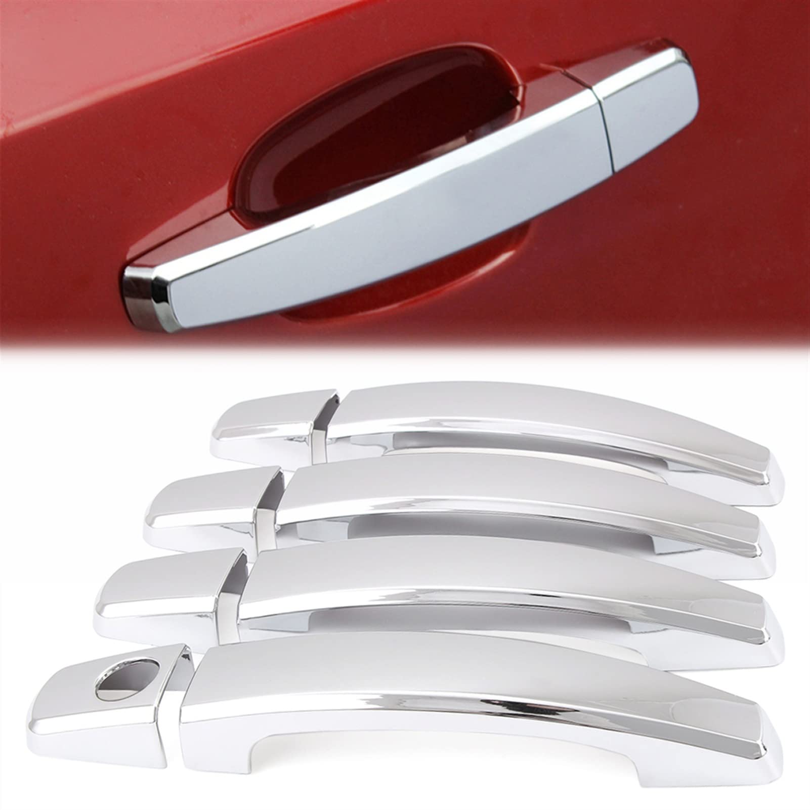Rinkteea One Color Exterior Car Door Handle For Cruze 2009-2014 Car Styling Abs Chrome Trim Door Handles Cover Sticker
